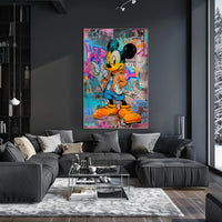 Cartoon Mouse in Urban Street Art Pop Culture Poster