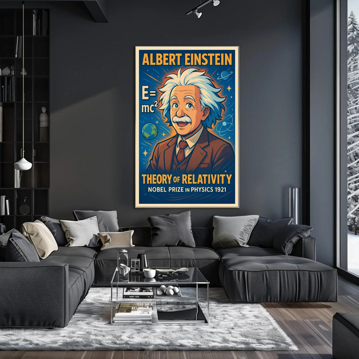Einstein Relativity Vintage Scholarly Inspired Poster