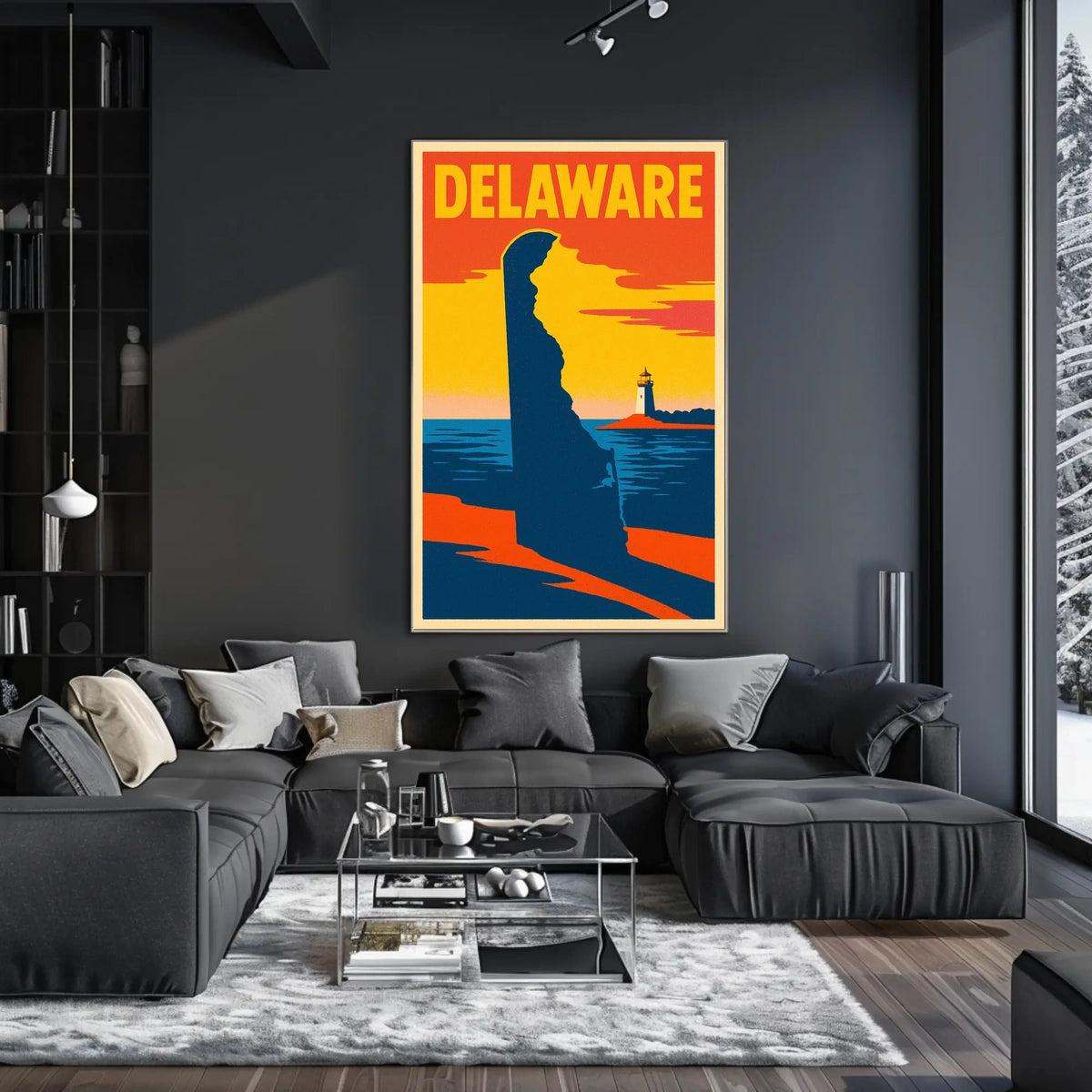 Delaware Coastline Poster