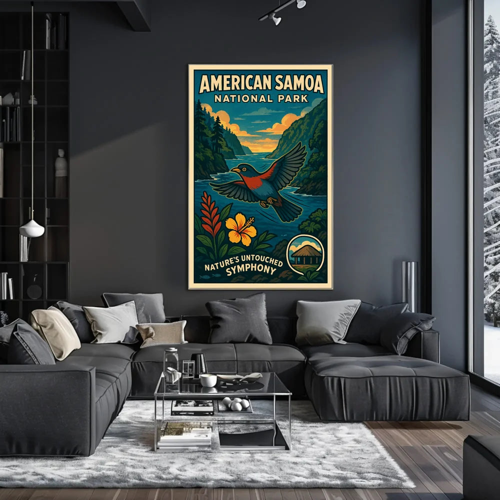 American Samoa National Park Untouched Symphony Poster