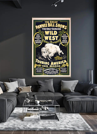 The Great Pawnee Bill Wild West Show Poster