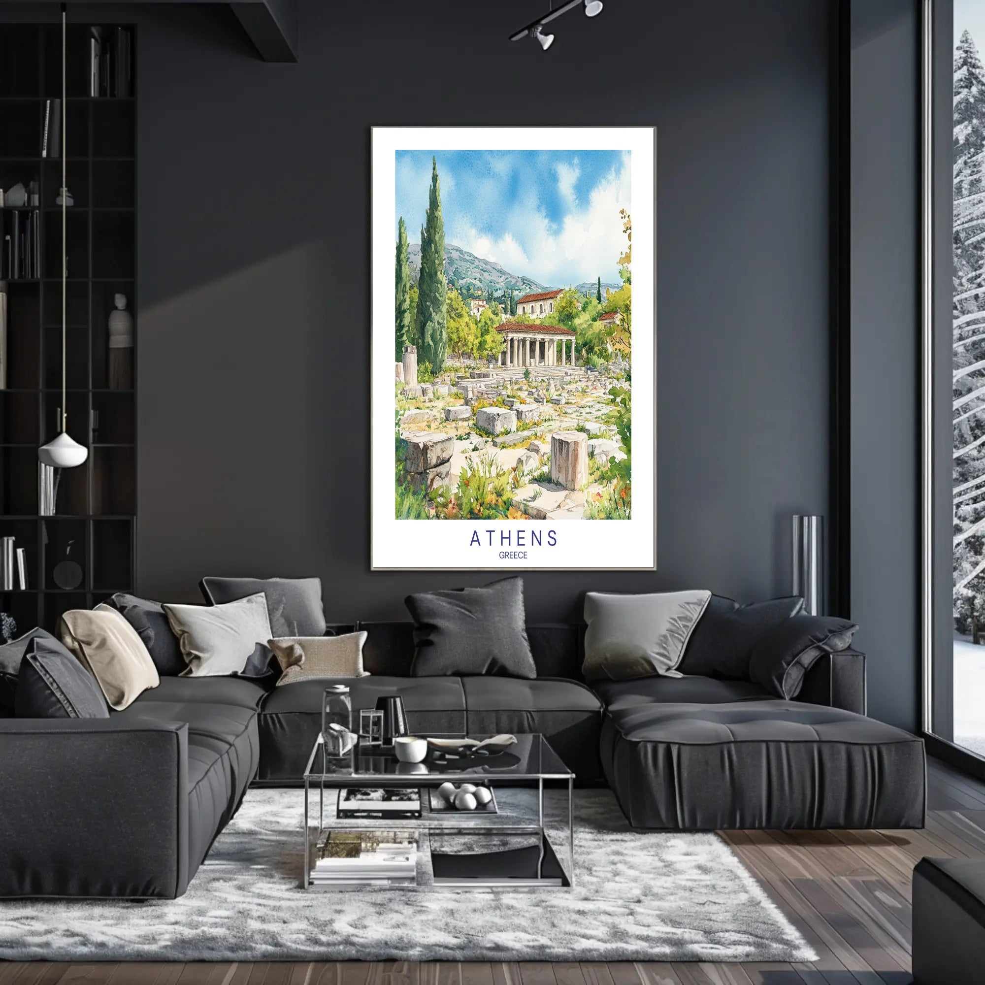 Athens Ancient Ruins Poster PosterGoat