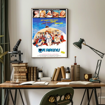 Love Airlines Vintage Poster