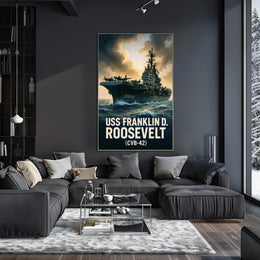 USS Franklin D. Roosevelt (CVB-42) Poster PosterGoat