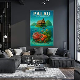 Palau A Pristine Paradise Poster