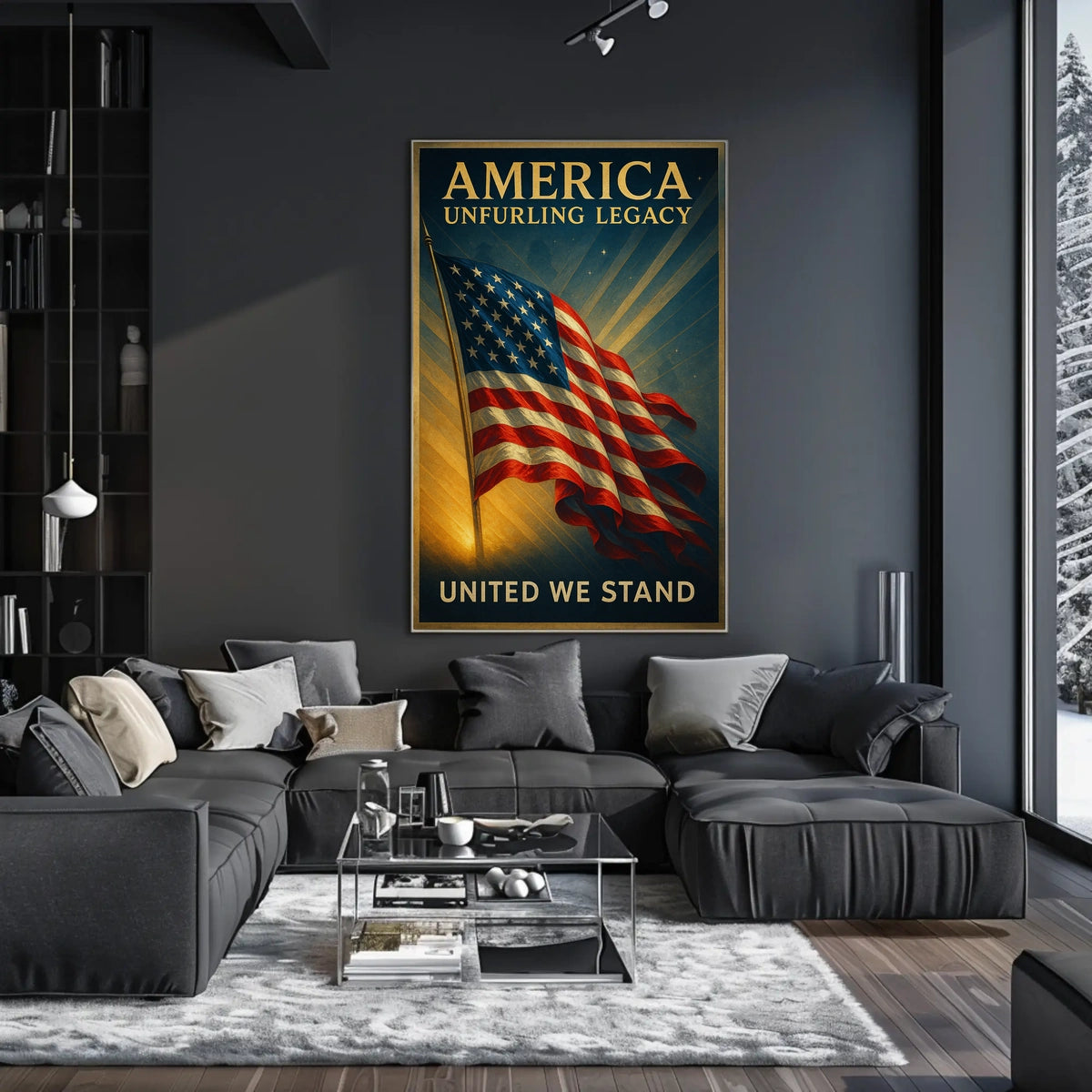 America Unfurling Legacy Poster