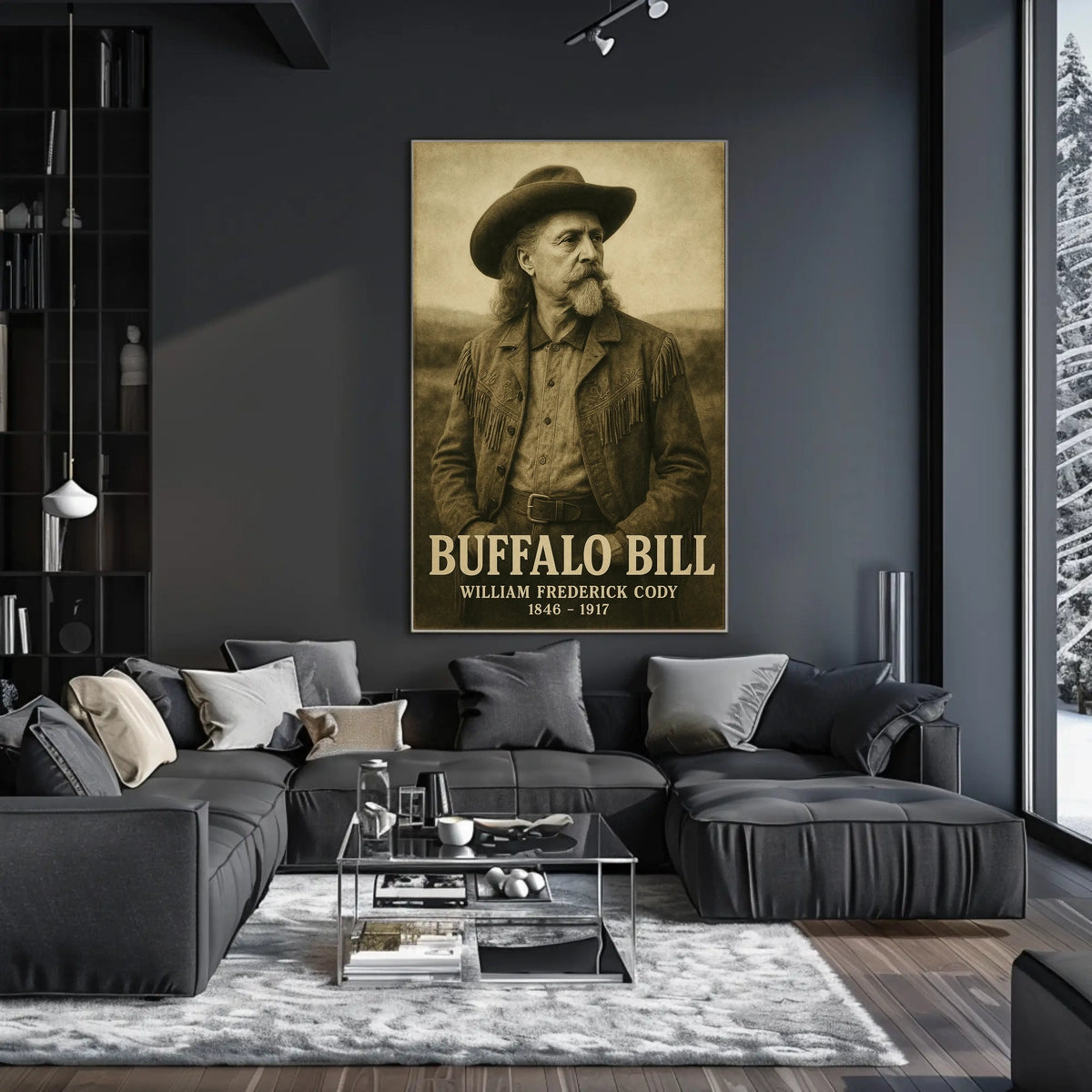 Buffalo Bill Iconic Cowboy Era Historical Poster