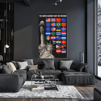 The United Nations Fight for Freedom Poster PosterGoat