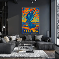 Aral Sea Kazakhstan And Uzbekistan Poster