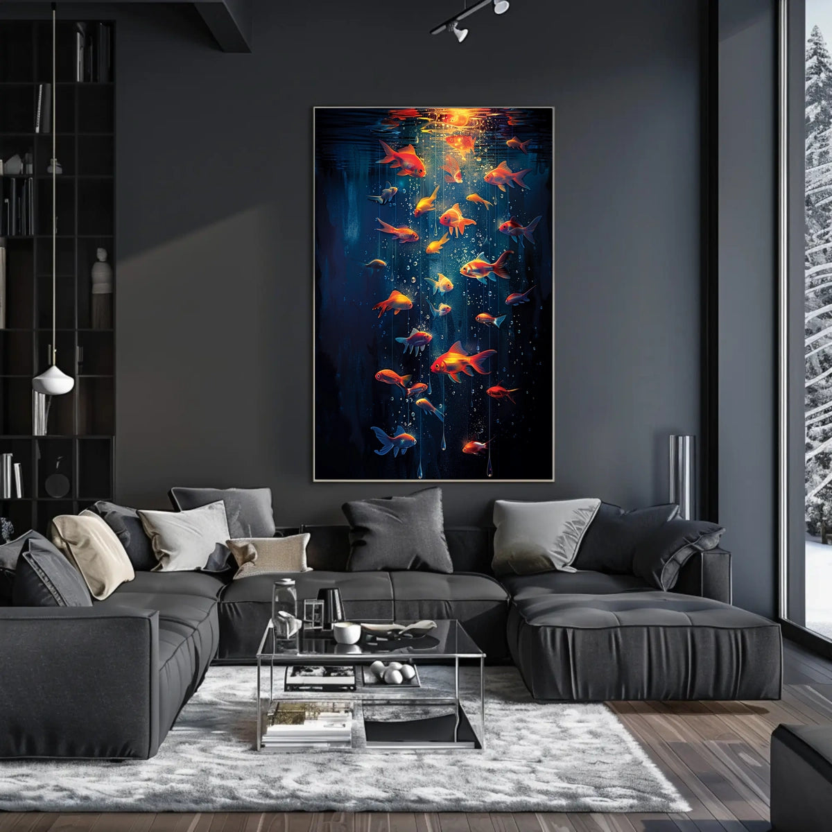 Luminescent Harmony Underwater Poster Wall Art Decor