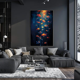Luminescent Harmony Underwater Poster Wall Art Decor