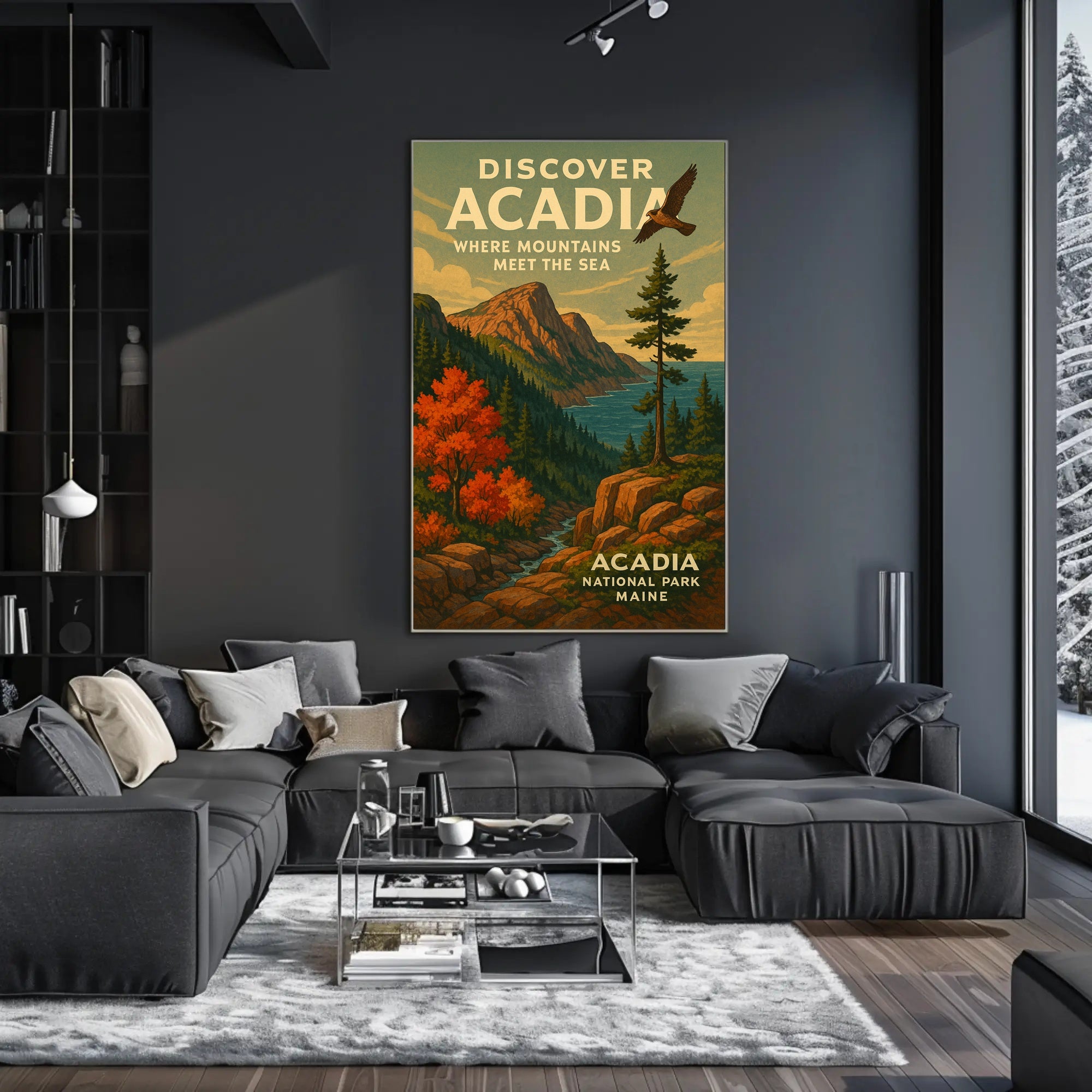 Discover Acadia National Park Wall Art PosterGoat
