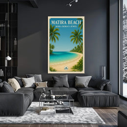 Matira Beach Bora Boras Jewel Poster