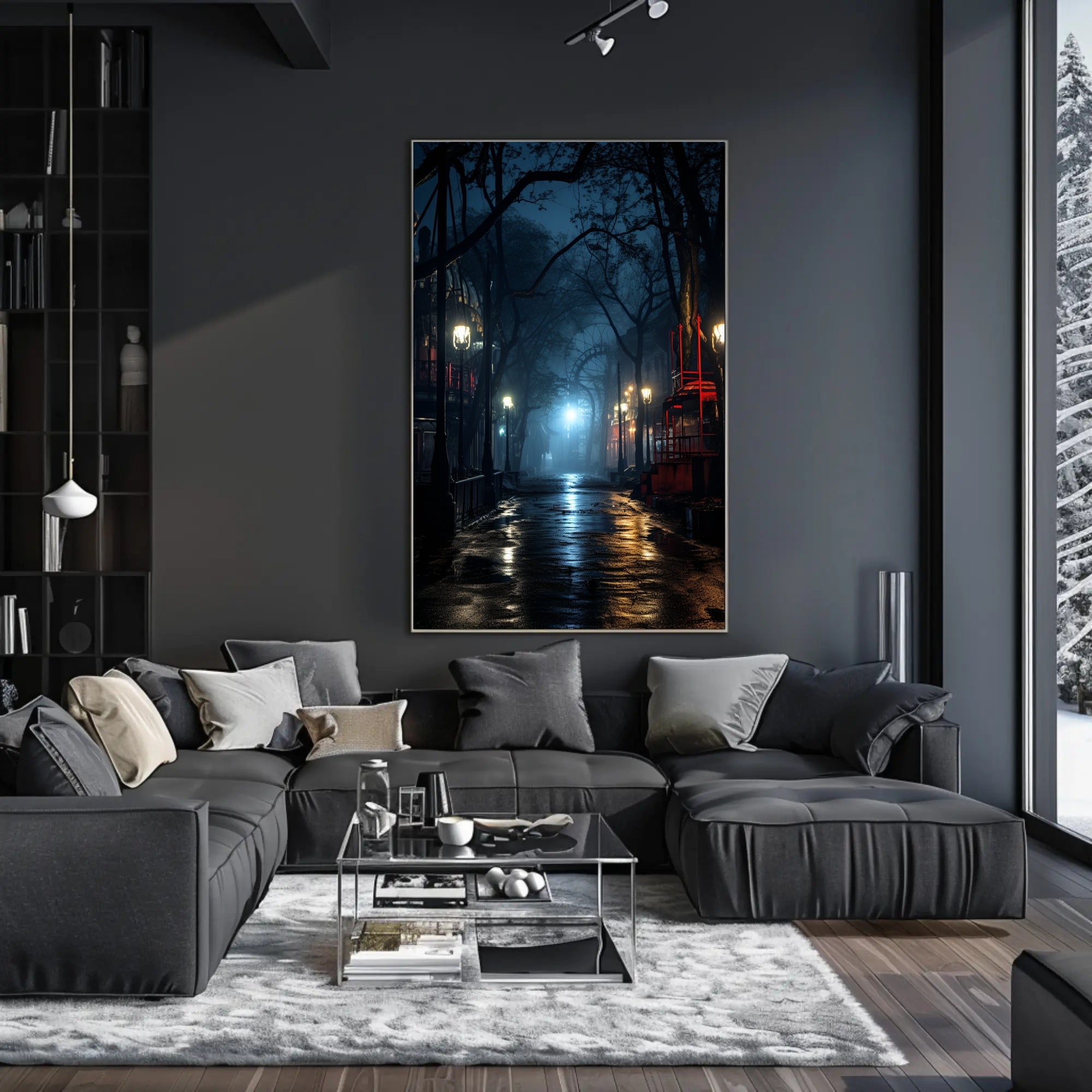 Mysterious Night In The Park Poster