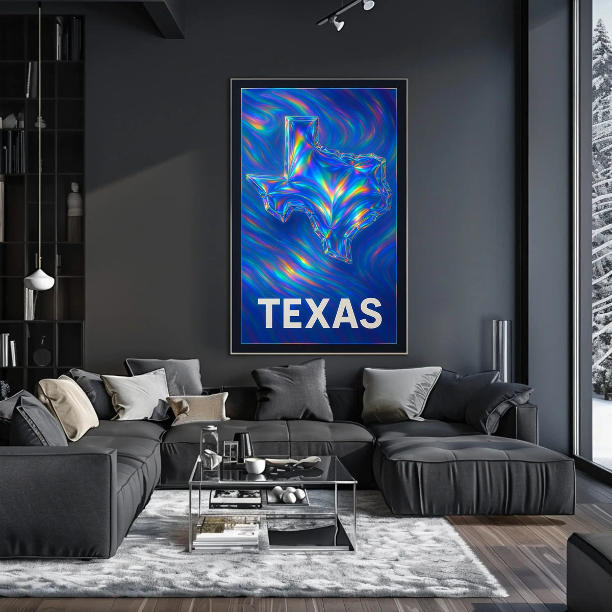 Texas In Vibrant Colors Poster