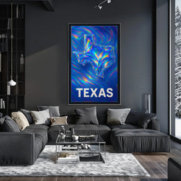 Texas In Vibrant Colors Poster