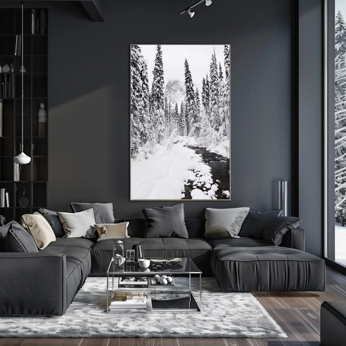 Winter Wonderland Photorealistic National Park Poster