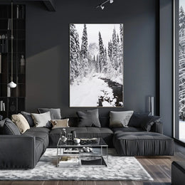 Winter Wonderland Photorealistic National Park Poster