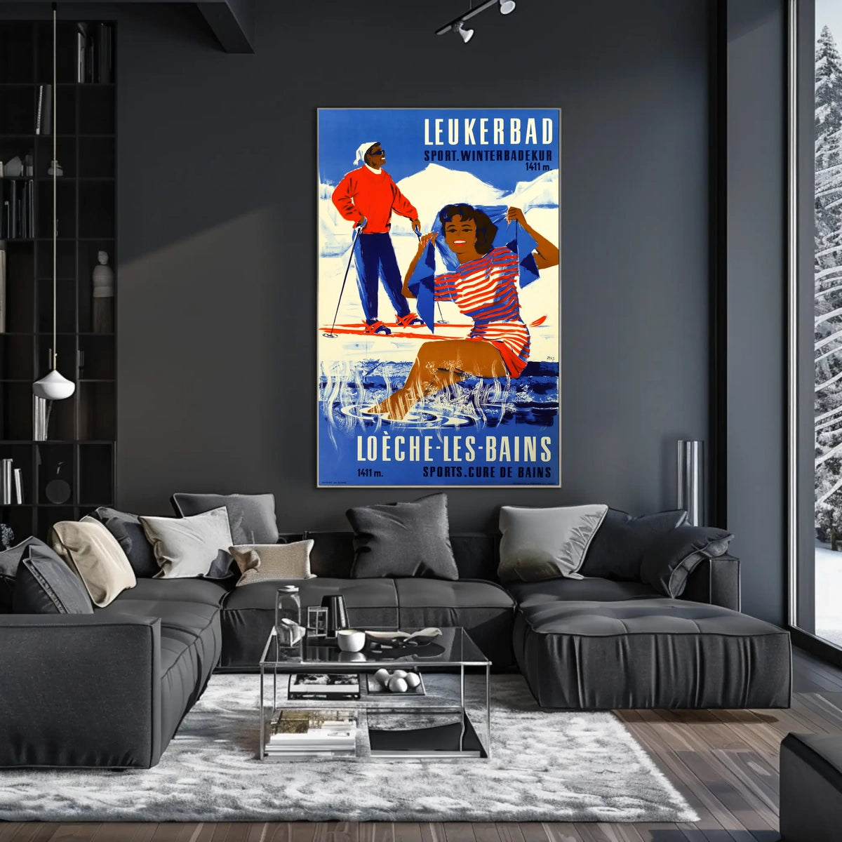 Leukerbad Winter Sports And Spa Poster