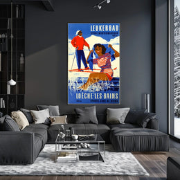 Leukerbad Winter Sports And Spa Poster