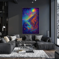 Mythical Sea Creature Fantasy Art Poster Print