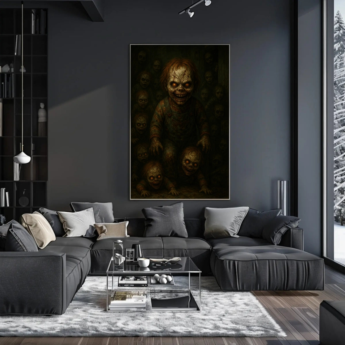 Creepy Doll Horde Poster