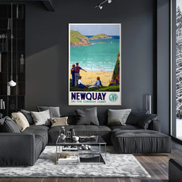 Newquay On The Cornish Coast Poster