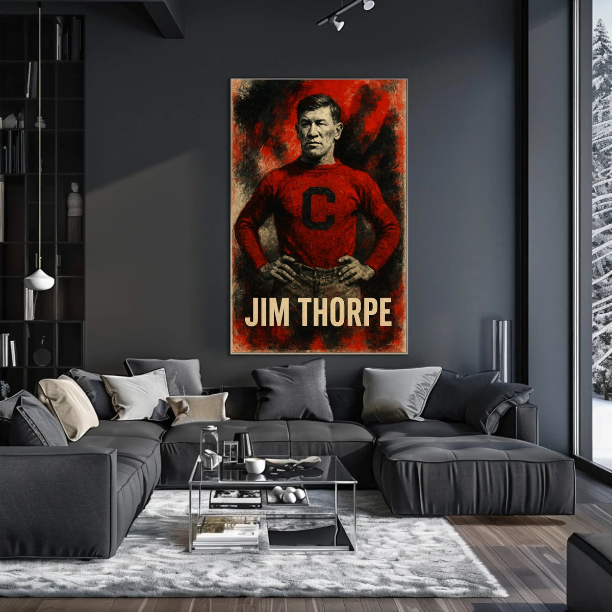 Jim Thorpe Legendary Athlete Poster
