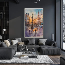 Urban Elegance at Dusk Poster PosterGoat
