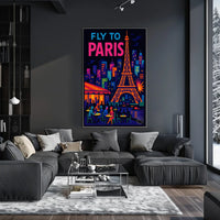 Fly to Paris Poster