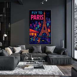 Fly to Paris Poster