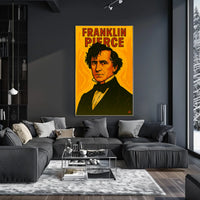 Franklin Pierce Scenic Portrait Vintage Travel Poster