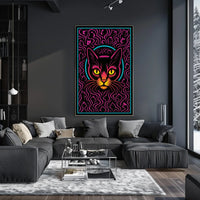 Mystical Cat Art Poster