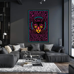 Mystical Cat Art Poster