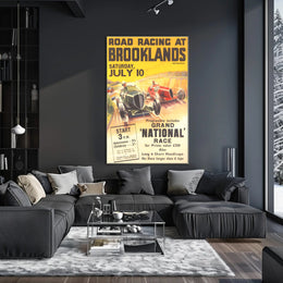 Road Racing at Brooklands Poster