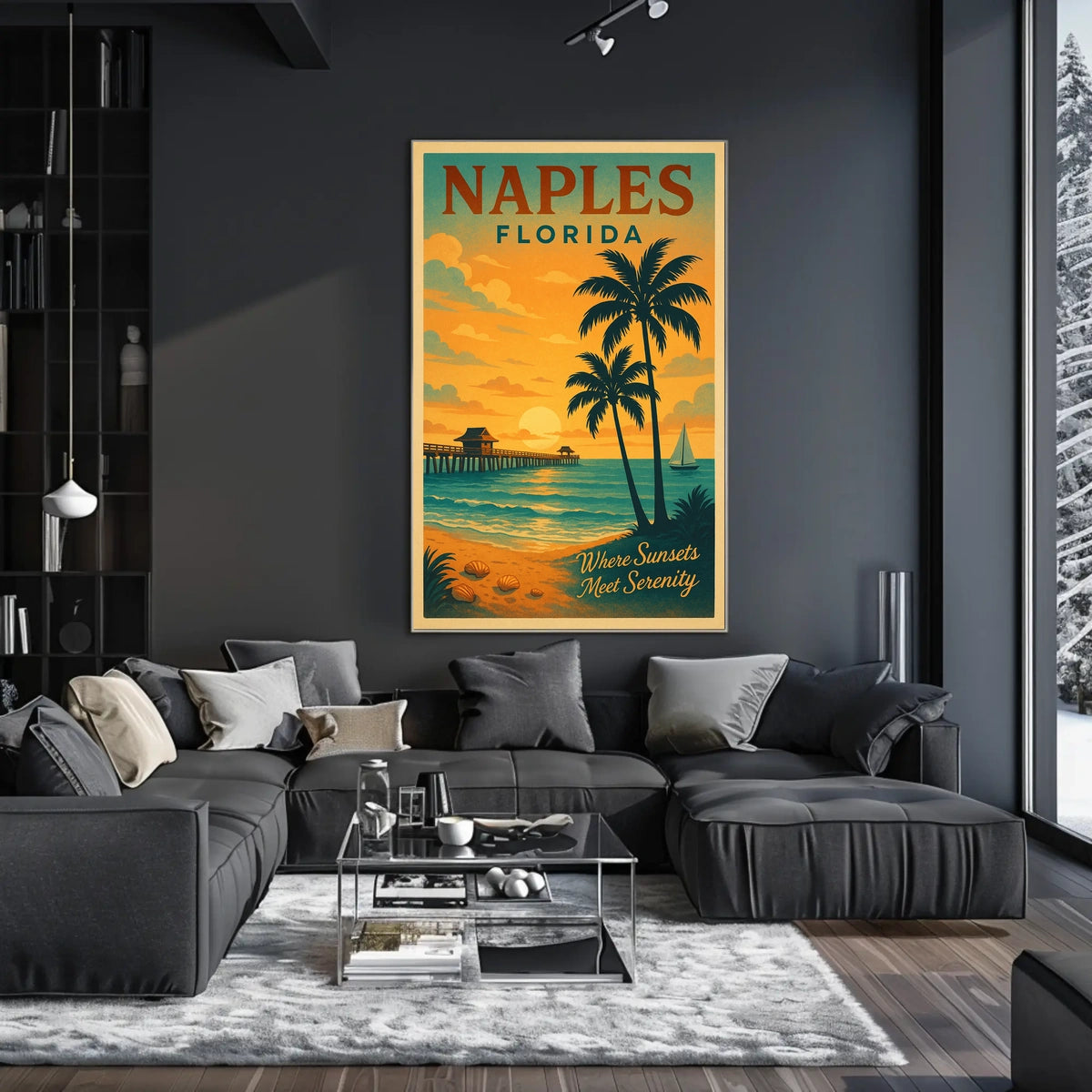 Naples, Florida Where Sunsets Meet Serenity Poster