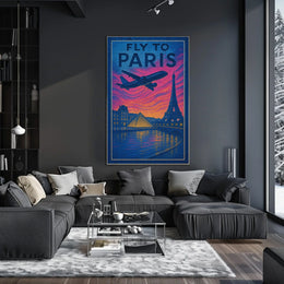 Fly To Paris Poster