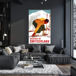 Winter In Switzerland Poster