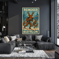 Reindeer Biathlon Poster