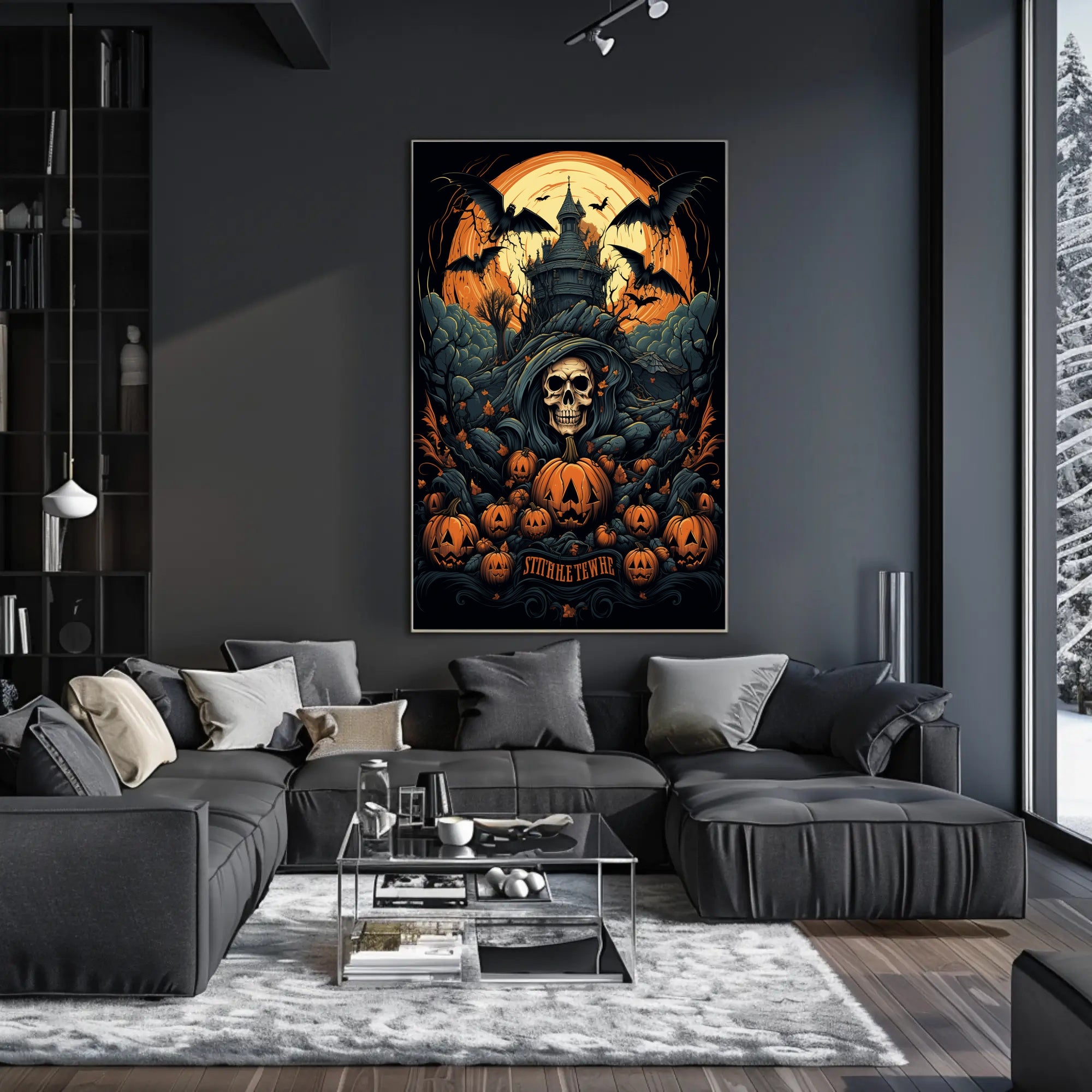 Haunted Halloween Night Poster