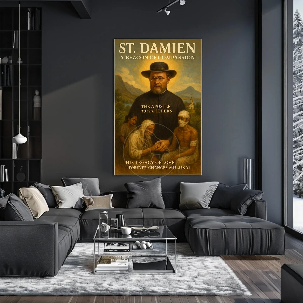 St. Damien Inspirational Legacy Vintage Heritage Poster