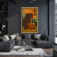Frog and Ramen Poster