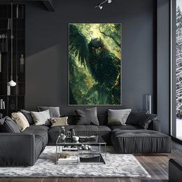 Mystical Owl Enigma in the Forest Fantasy or Mythology Poster PosterGoat