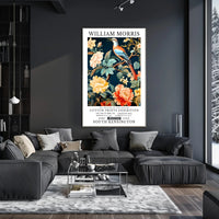 Victorian-Inspired William Morris Exhibition Artistic Poster