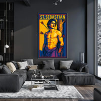 Saint Sebastian Timeless Scenic Portrait Inspired Wanderlust Home Decor Collection Poster