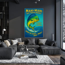 Mahi-Mahi Salt Water Marvel Poster