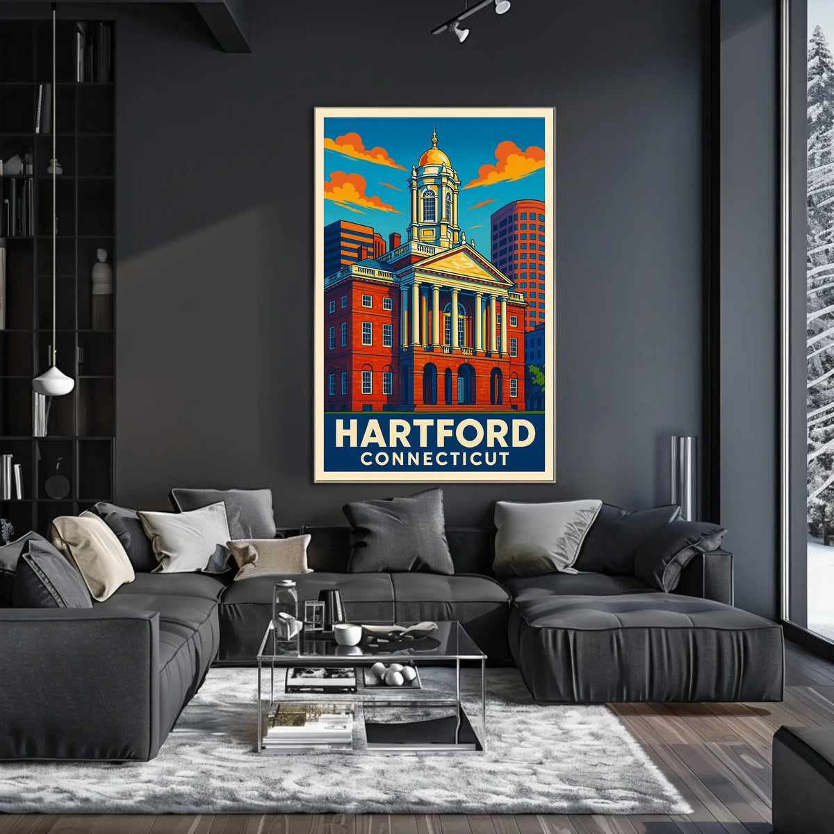 Hartford, Connecticut Architectural Heritage Poster