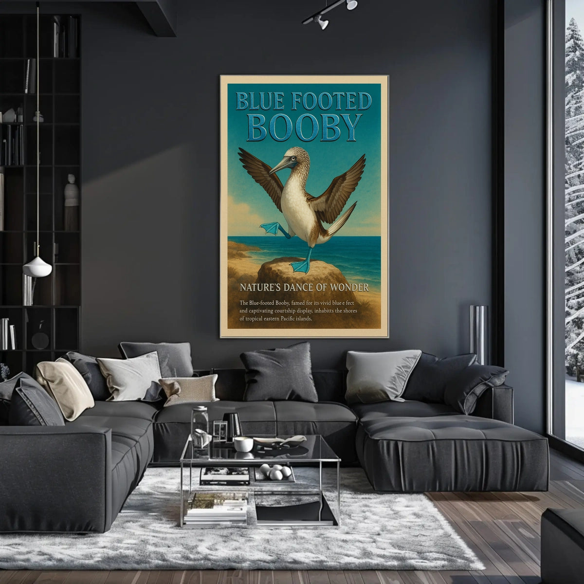 Blue-footed Booby Natures Dance of Wonder Poster