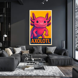 Axolotl Pop Art Poster