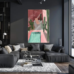 Desert Oasis Retreat Poster